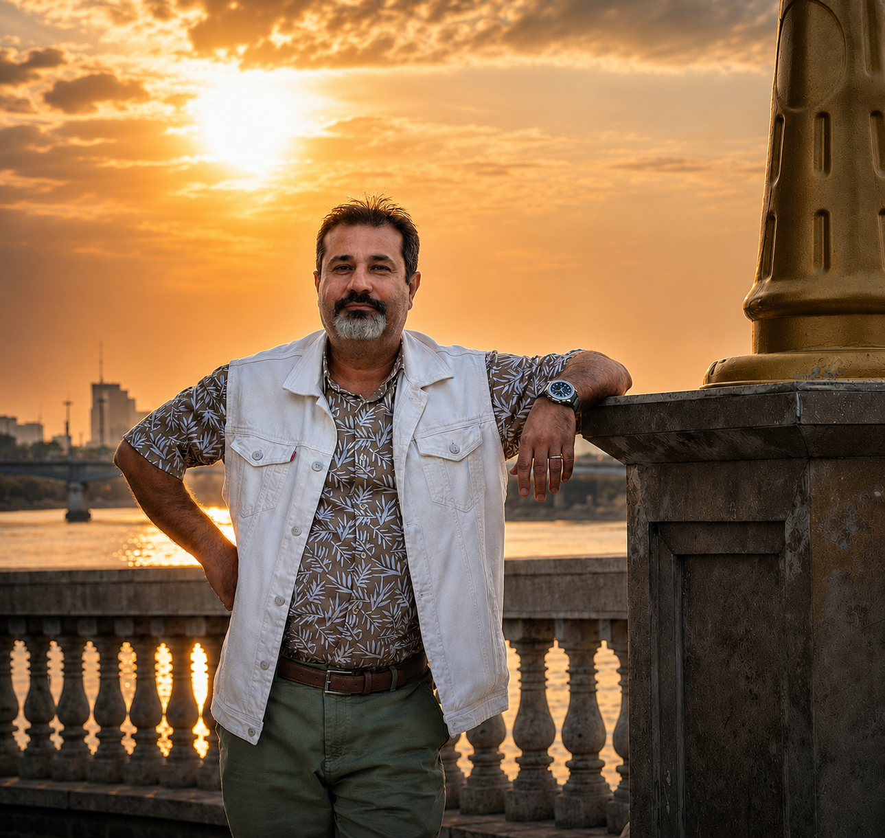 Ahmed Shomeili portrait for the Founder Story of Lapwing Media